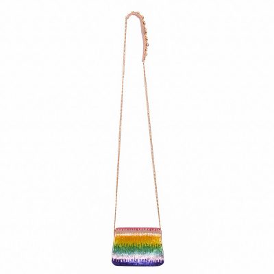 Dysis Mini Trapezium Tourmaline Rainbow With Nina Gem Shoulder Handle
