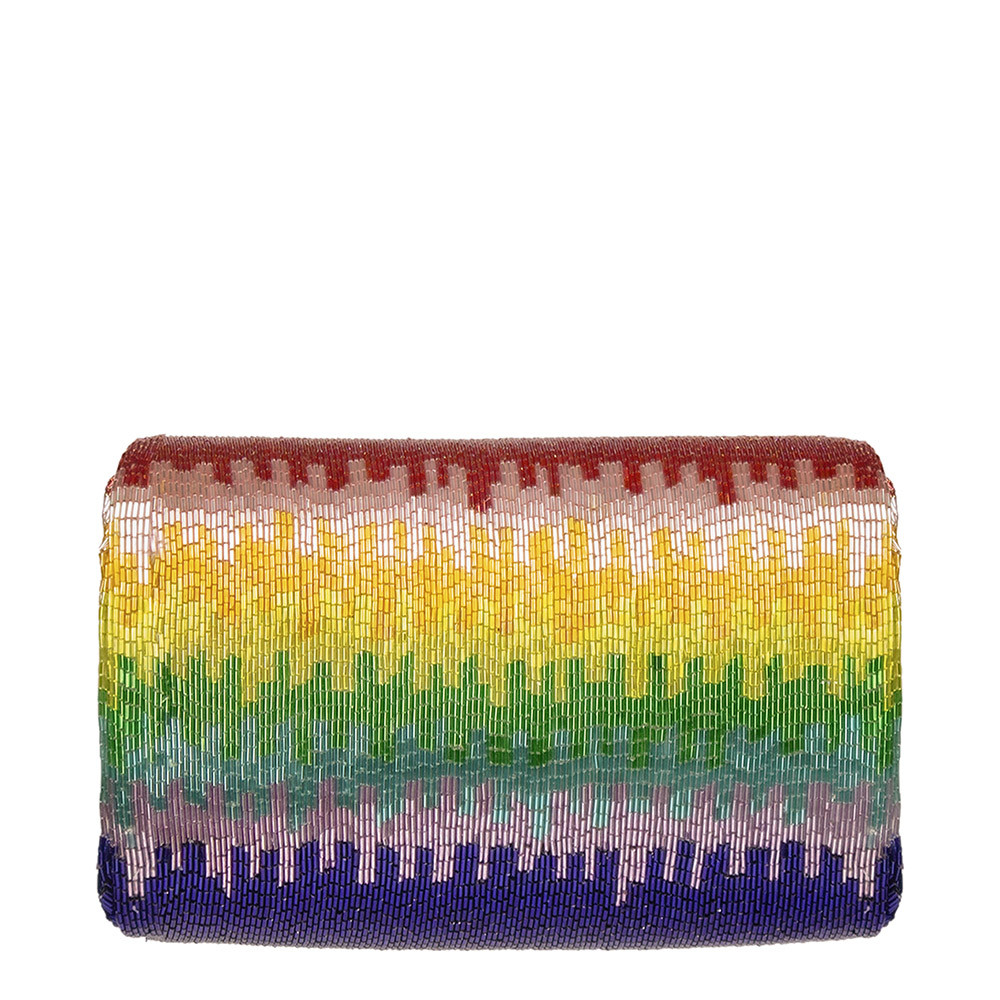 Dysis Flapover Clutch Tourmaline Rainbow