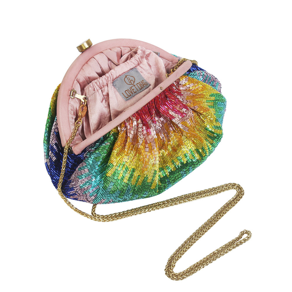 Dysis Soft Pouch Tourmaline Rainbow with Handle