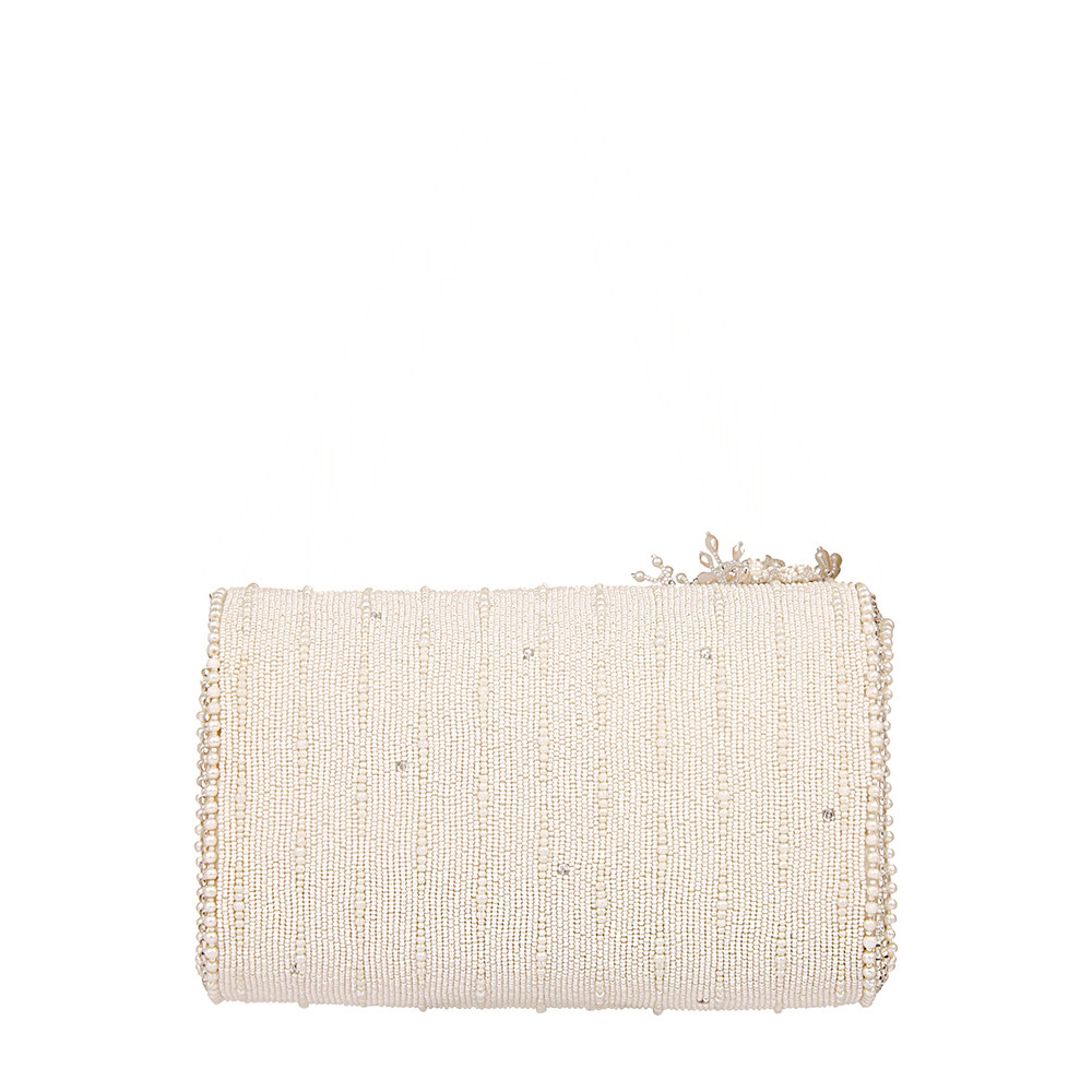 Esme Flapover Clutch Pristine Ivory