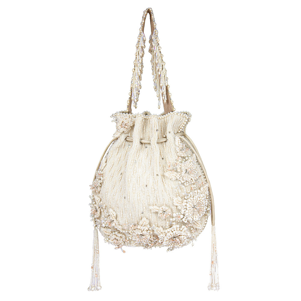 Esme Potli Pristine Ivory with Handle