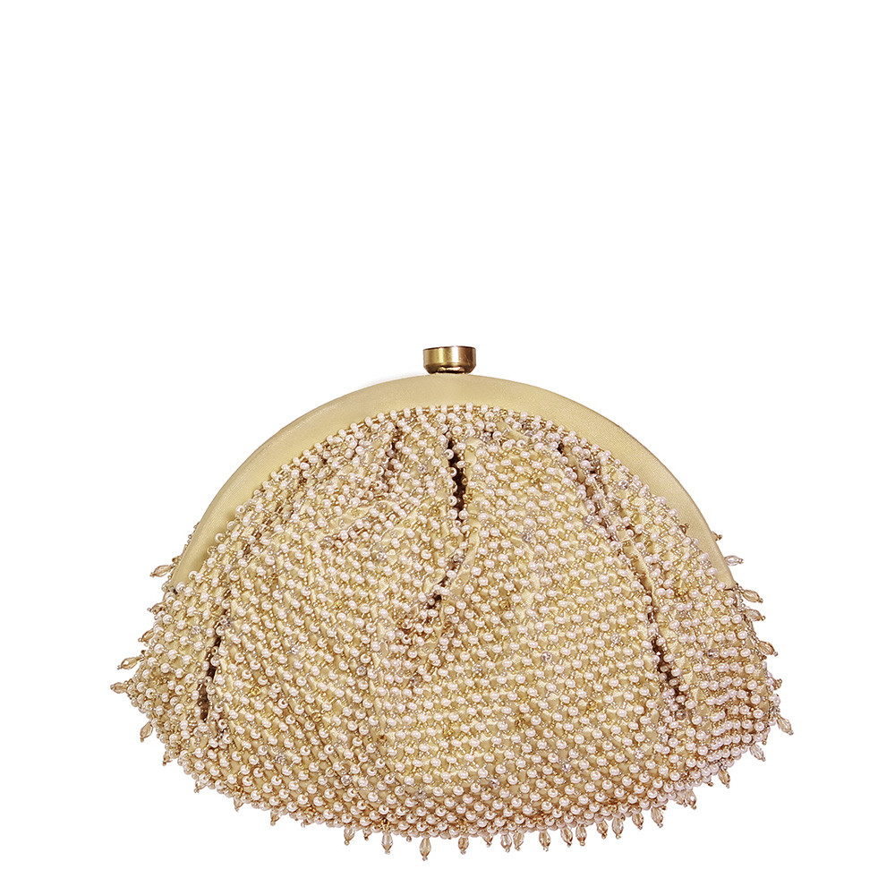 Joel Soft Pouch Peerless Gold Lustrous Silver