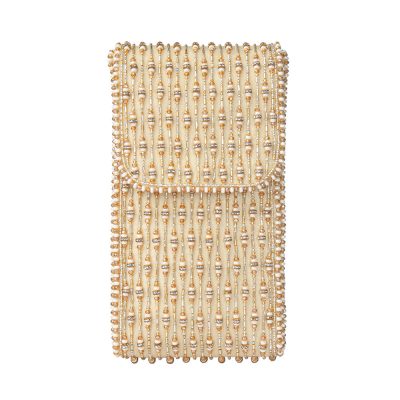 Zesha Mobile Purse Peerless Gold Lustrous Silver