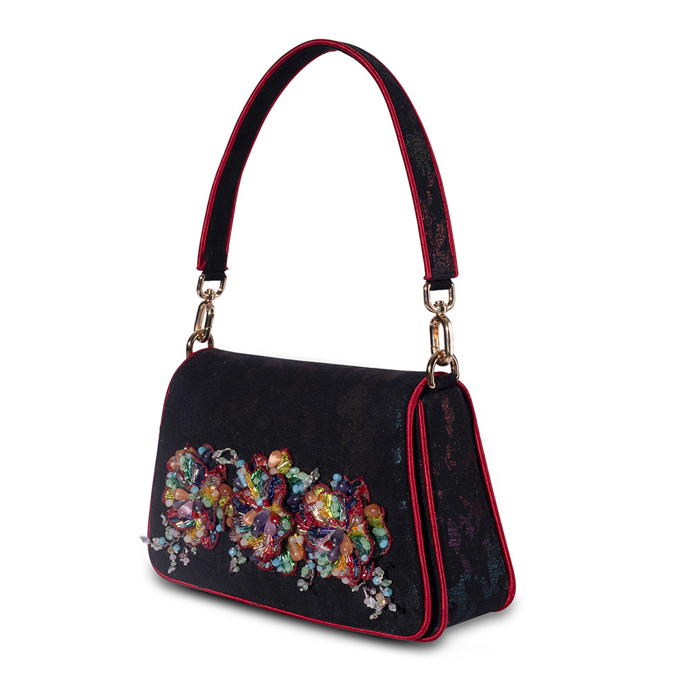 Fiona Medium Trapezium with Handle Bag Heritage Black