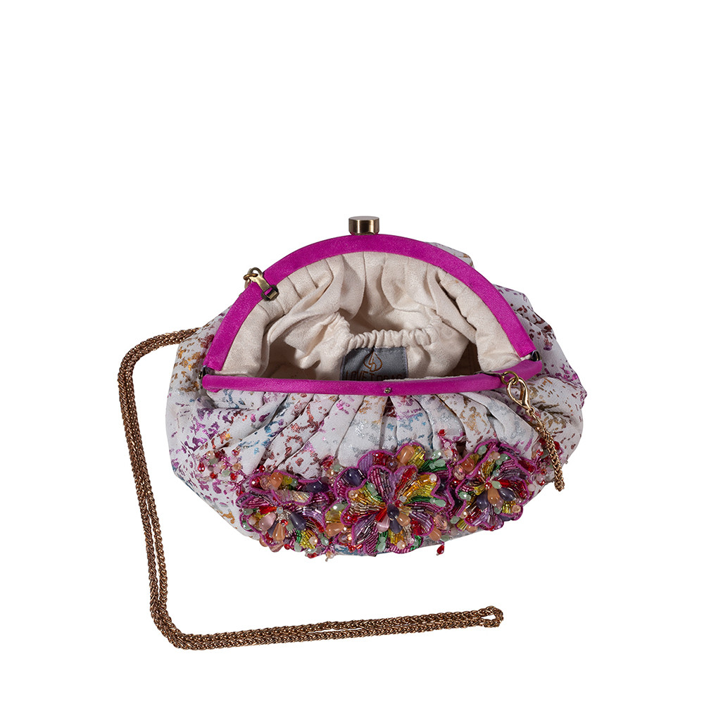 Fiona Soft Pouch with Handle White