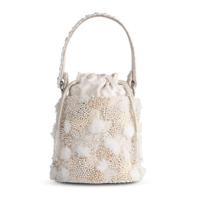 Furoma Medium Cylindrical Basket Pristine Ivory