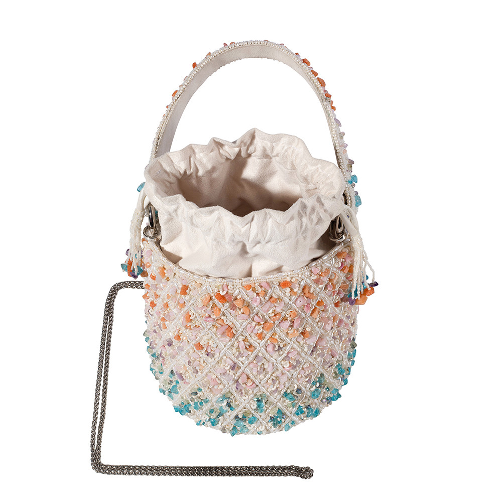 Mozaika Medium Cylindrical Basket Sublime Pastel Multi