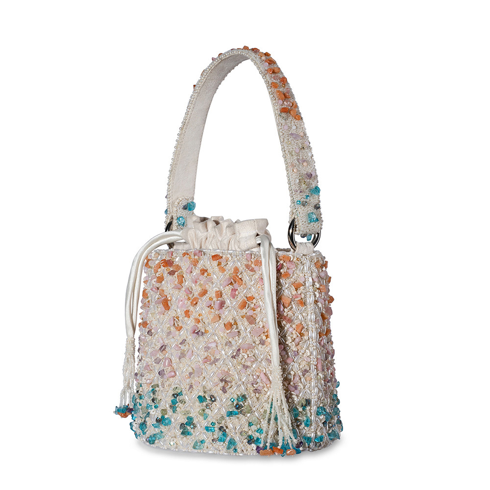 Mozaika Medium Cylindrical Basket Sublime Pastel Multi