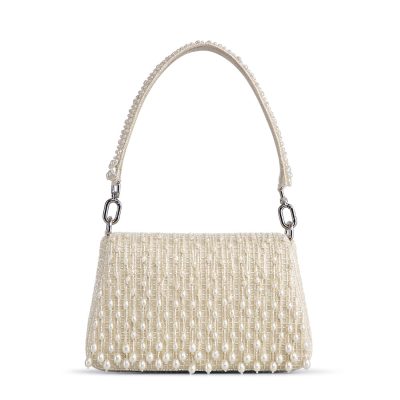 Opal Medium Trapezium with Handle Bag Pristine Ivory