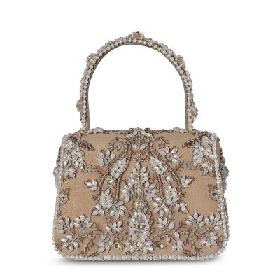 Siah Mini Trapezium with Handle Clutch Subtle Nude