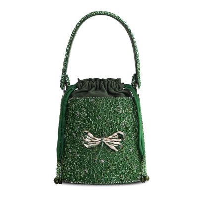 Wazka Medium Cylindrical Basket Emerald Green